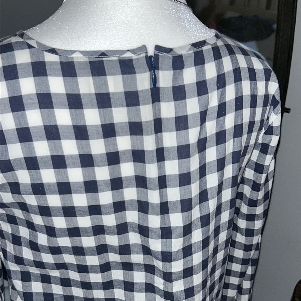 Black and White Checkered Women's Top - Picture 5 of 7